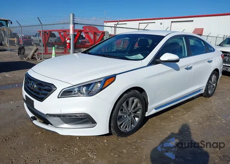 2015 Hyundai Sonata Sport z USA, uszkodzony, nr VIN 5NPE34AFXFH045059